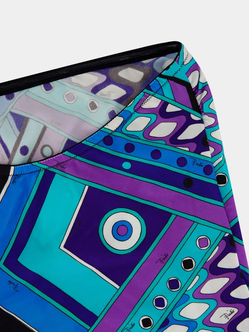 Turquoise and Blue Vivara Print Swimsuit sold by Fashion Clinic product image thumbnail 4