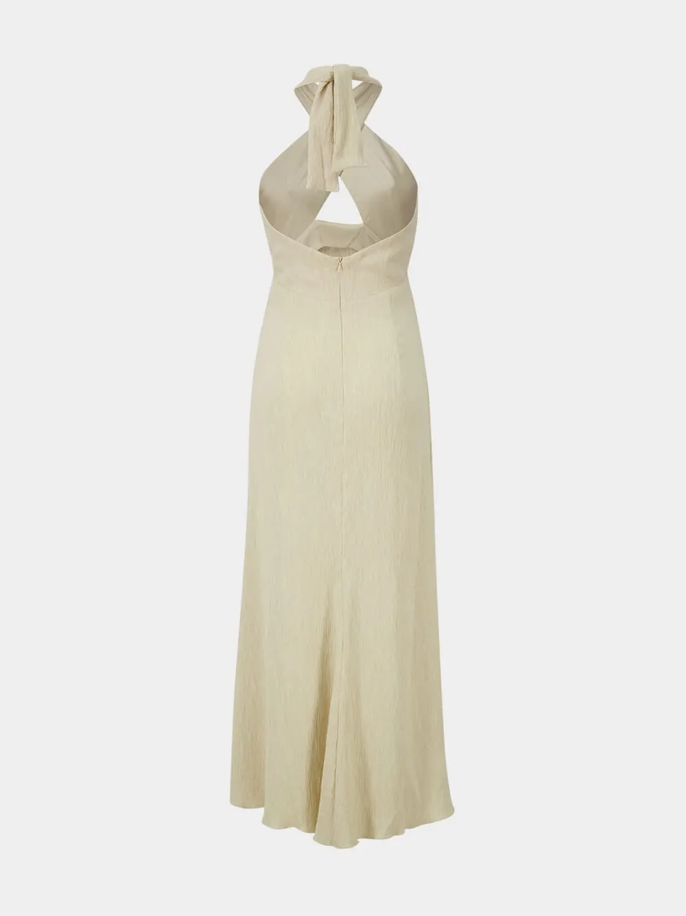 Ecru Light Heart Viscose Midi Dress sold by Fashion Clinic product image thumbnail 2