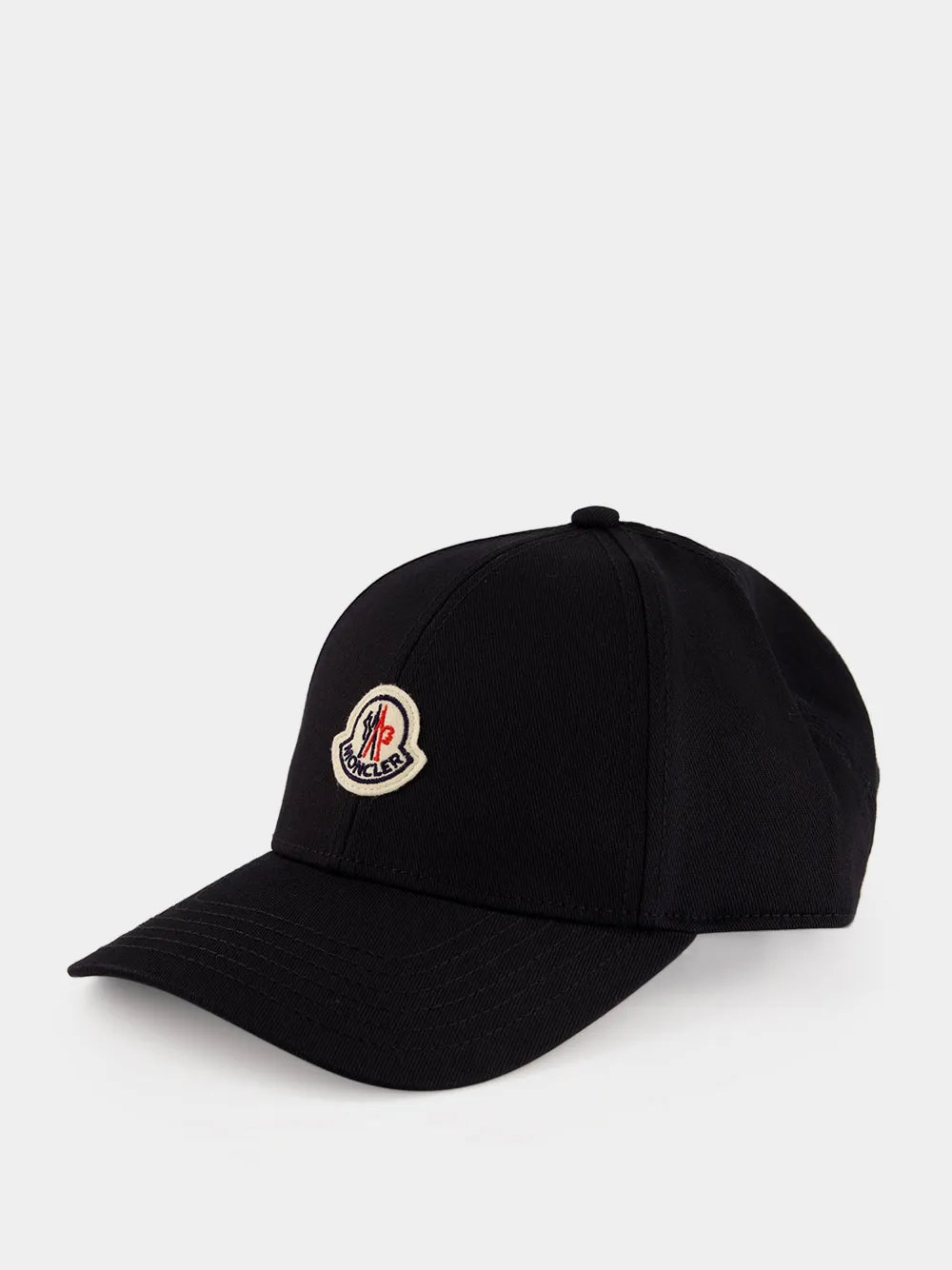 Black Cotton Gabardine Baseball Cap sold by Fashion Clinic