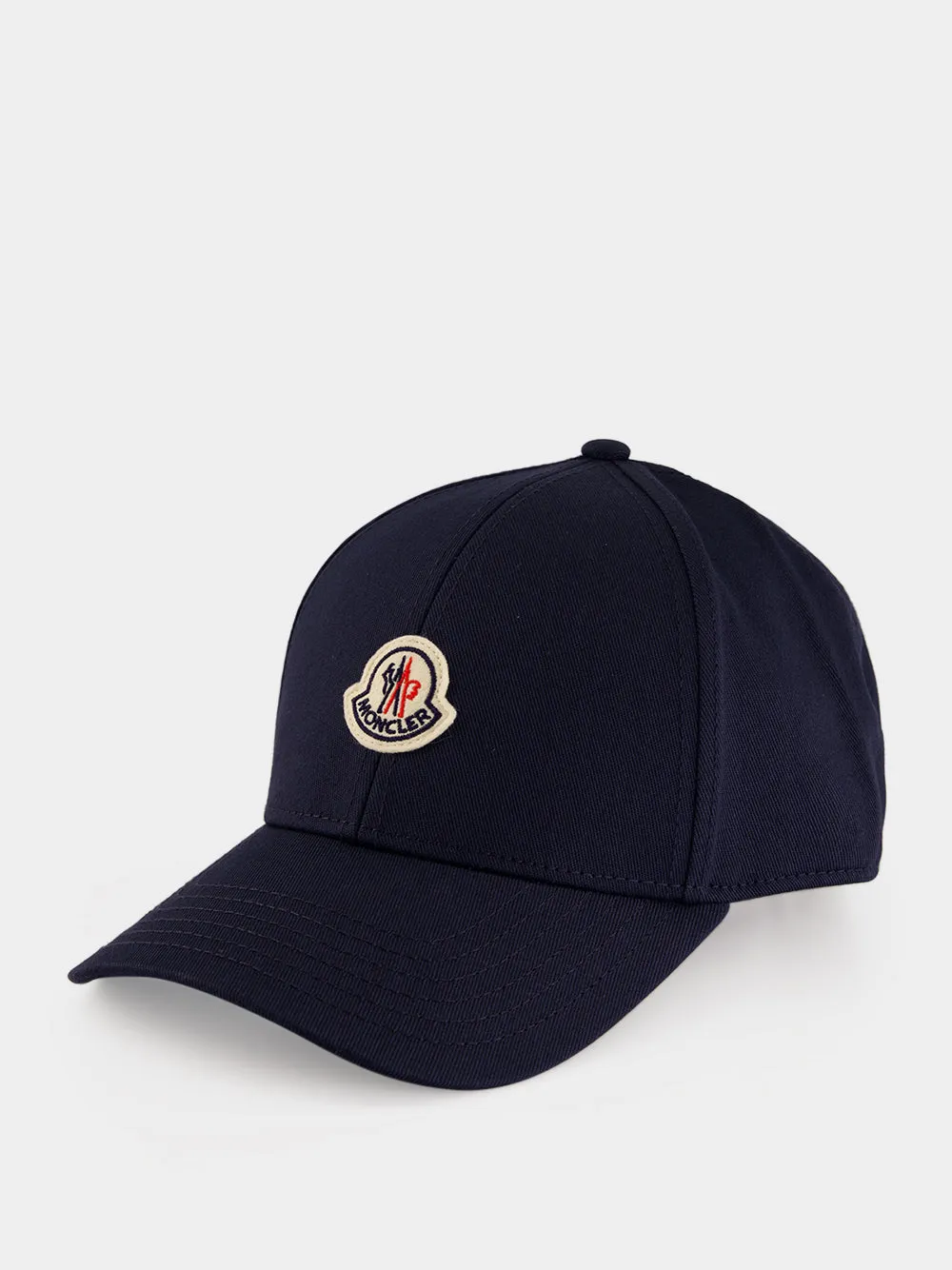 Navy Blue Cotton Gabardine Baseball Cap sold by Fashion Clinic product image thumbnail 2