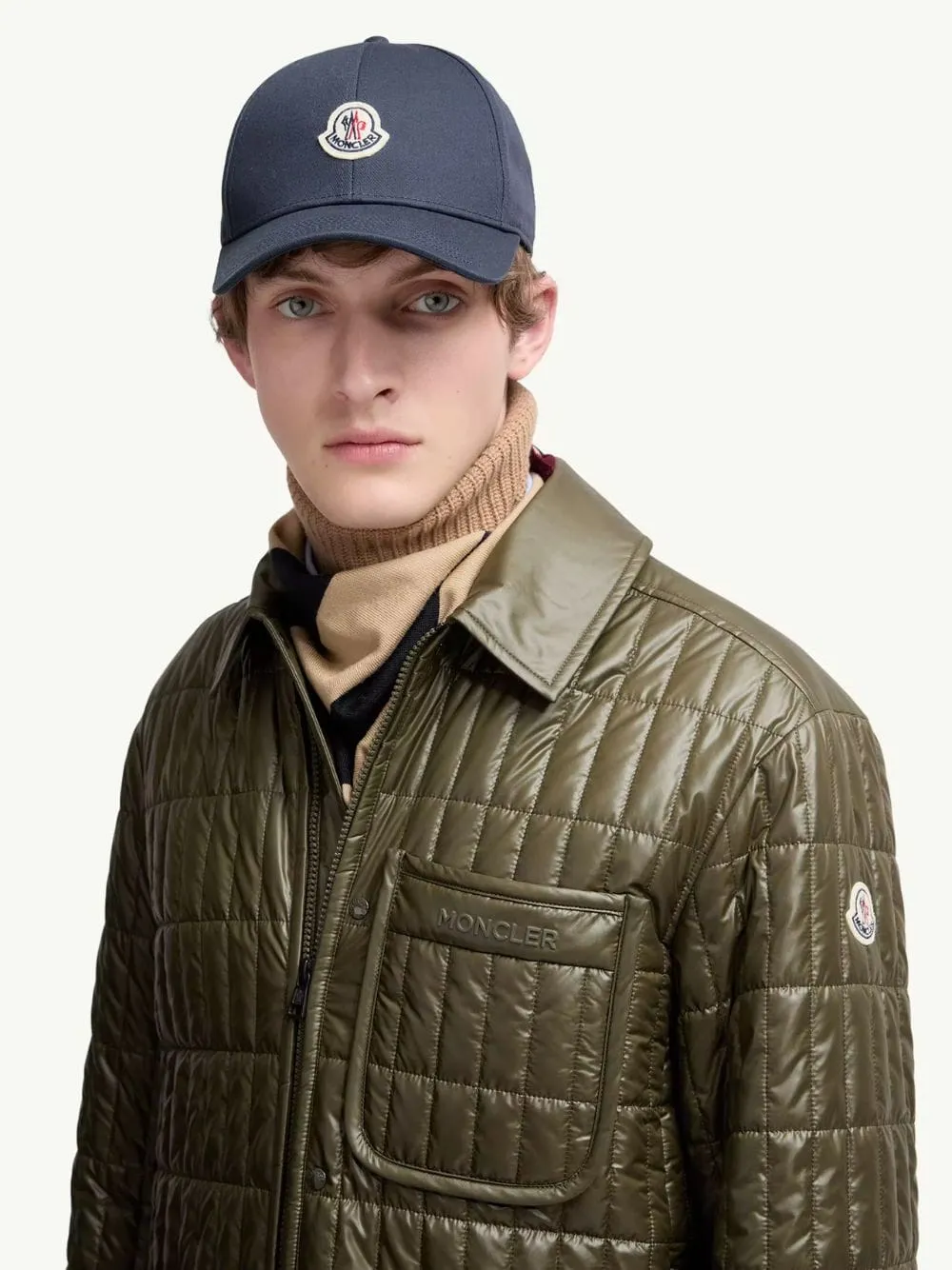 Navy Blue Cotton Gabardine Baseball Cap sold by Fashion Clinic
