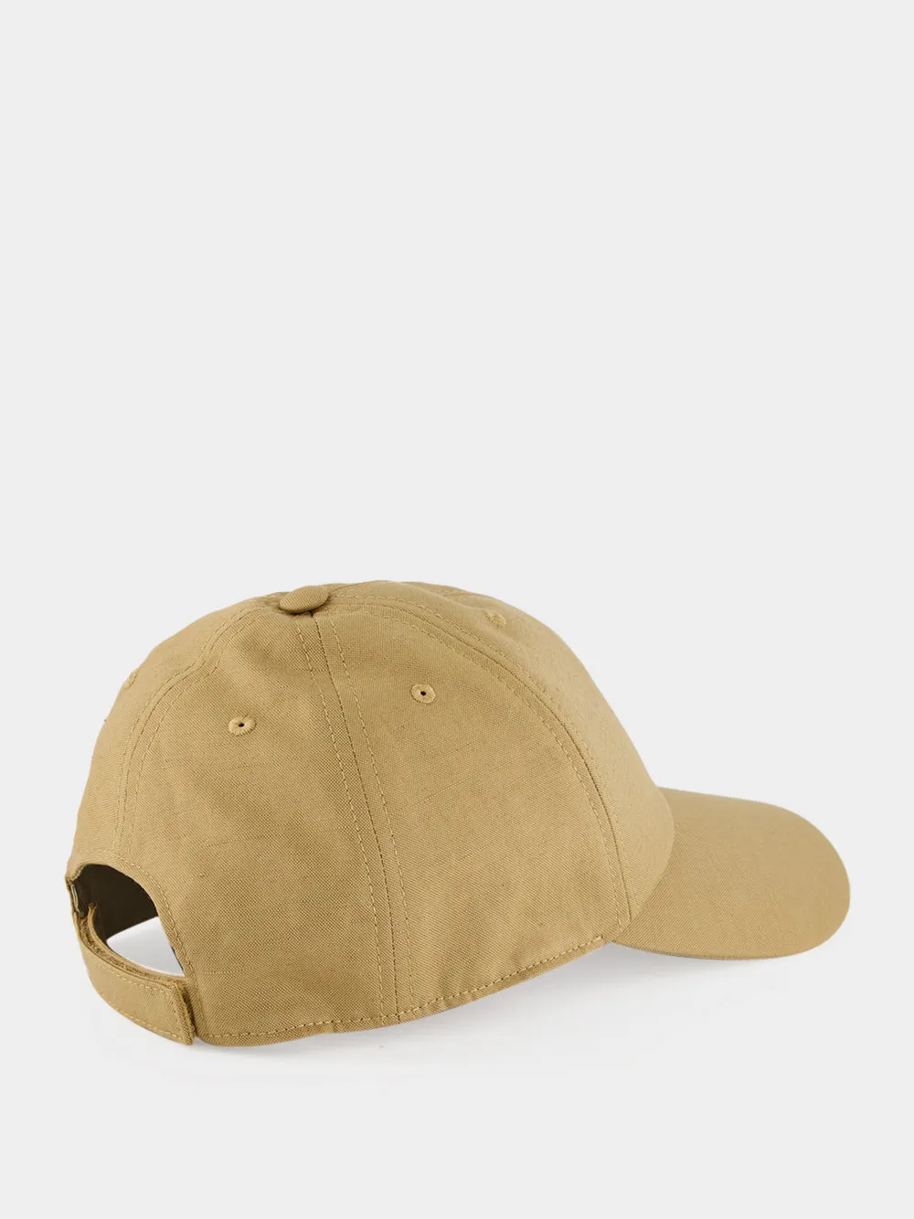 Beige Cotton and Linen Baseball Cap sold by Fashion Clinic product image thumbnail 3