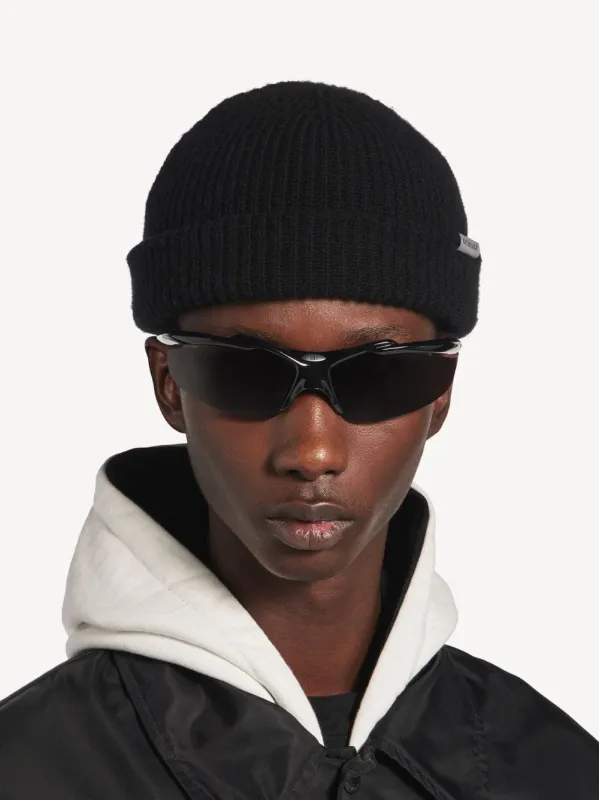 Black Wool Beanie made by Balenciaga