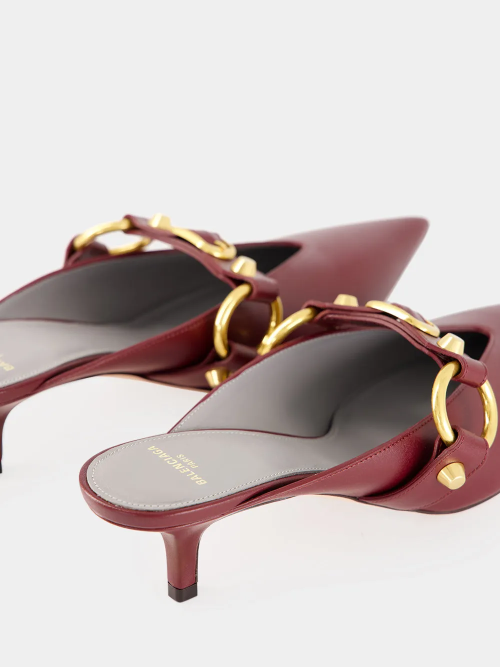 Merlot City 45 Mule in Calfskin sold by Fashion Clinic product image thumbnail 5