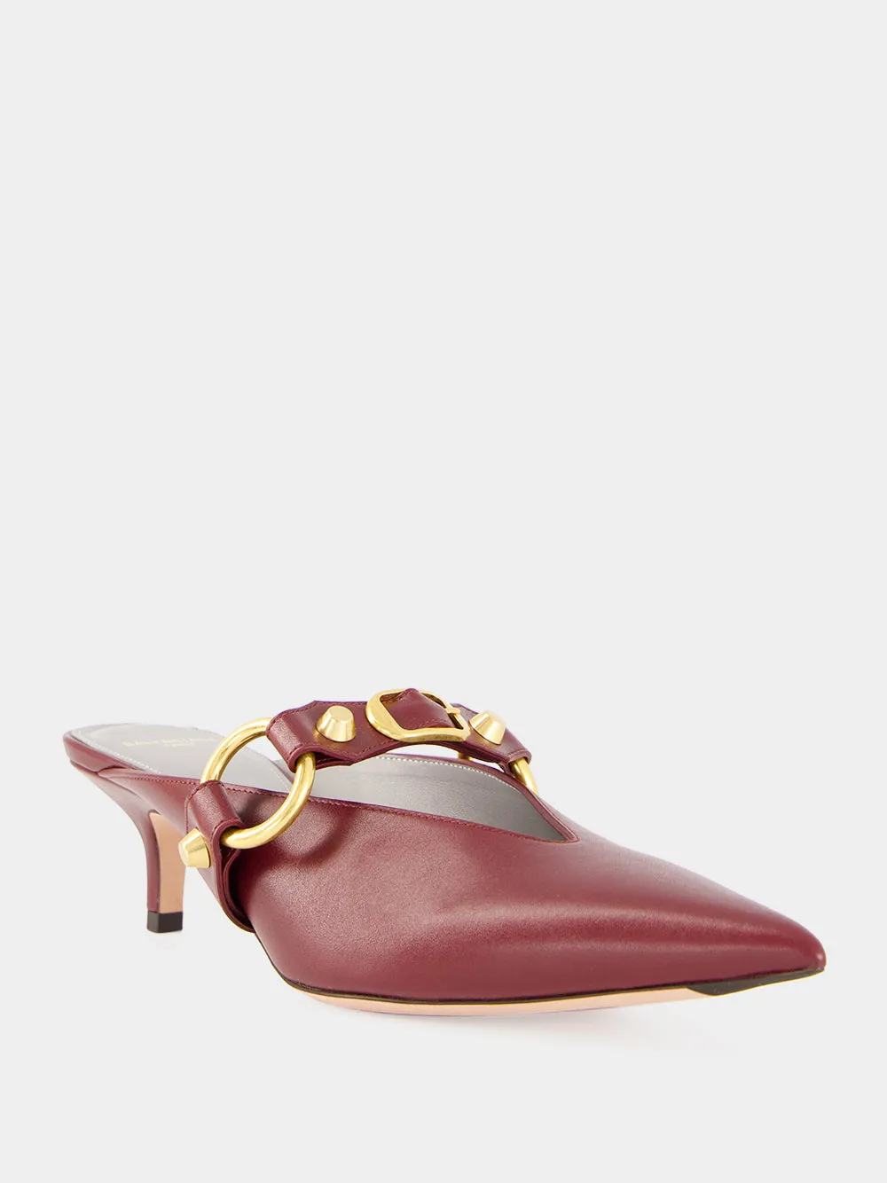 Merlot City 45 Mule in Calfskin sold by Fashion Clinic product image thumbnail 2