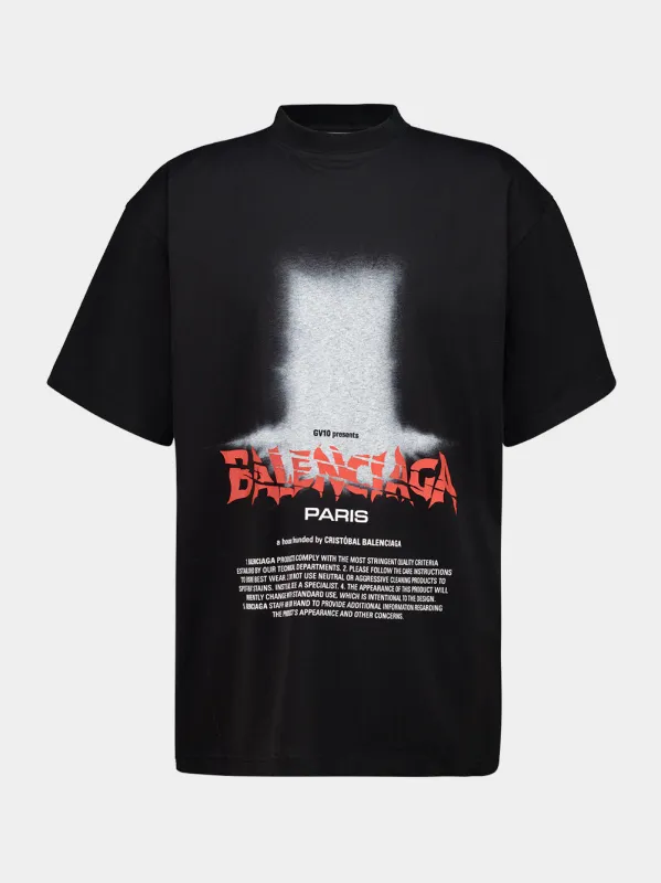 Black Door Oversized T-Shirt made by Balenciaga