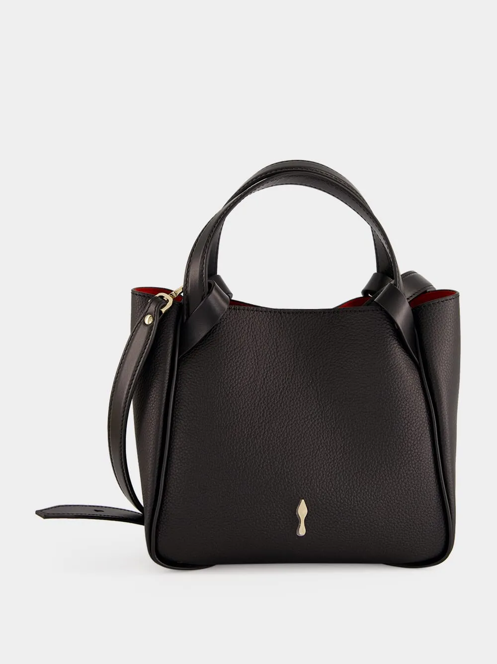 Black Bettina Mini Grained Leather Tote Bag sold by Fashion Clinic