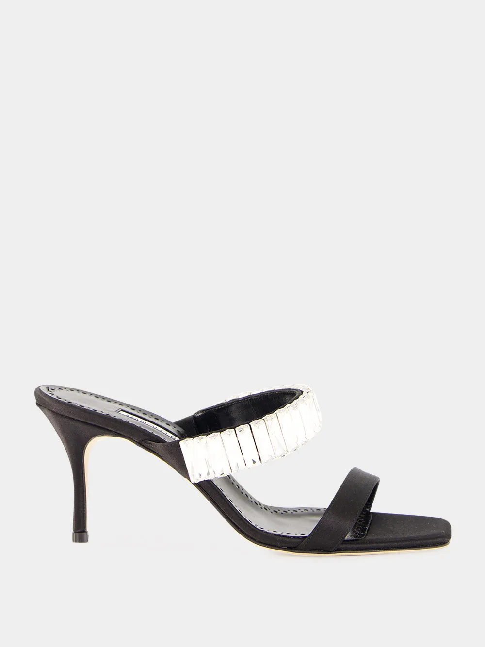 Black Sakobay 70 Satin Sandals sold by Fashion Clinic