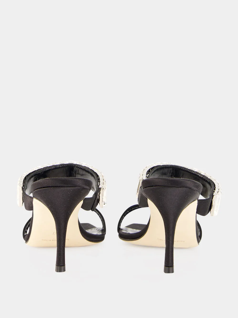 Black Sakobay 70 Satin Sandals sold by Fashion Clinic product image thumbnail 5