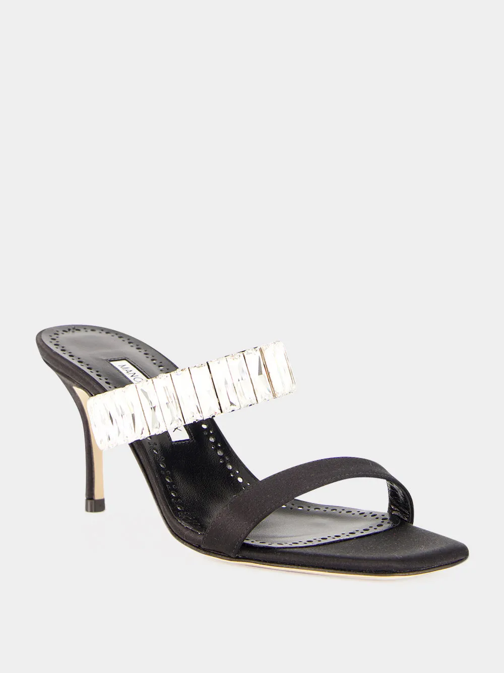 Black Sakobay 70 Satin Sandals sold by Fashion Clinic product image thumbnail 2