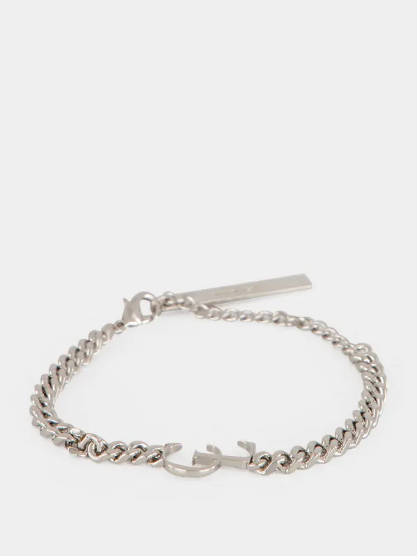 Silver CL Metal Bracelet made by Christian Louboutin
