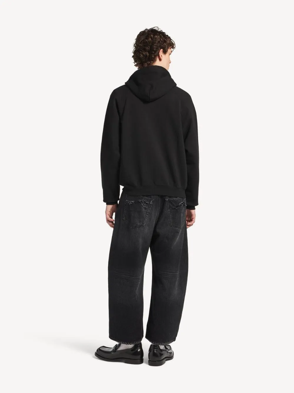 Black The Door Zip-Up Hooded Sweatshirt sold by Fashion Clinic product image thumbnail 3