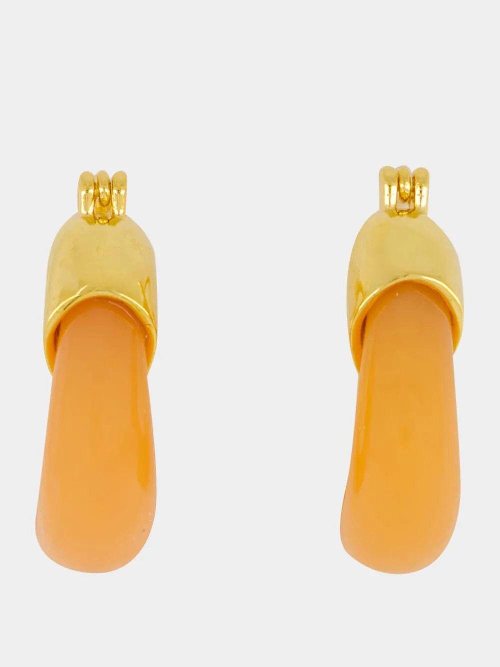 Tangerine Mini Organic Hoops sold by Fashion Clinic product image thumbnail 3