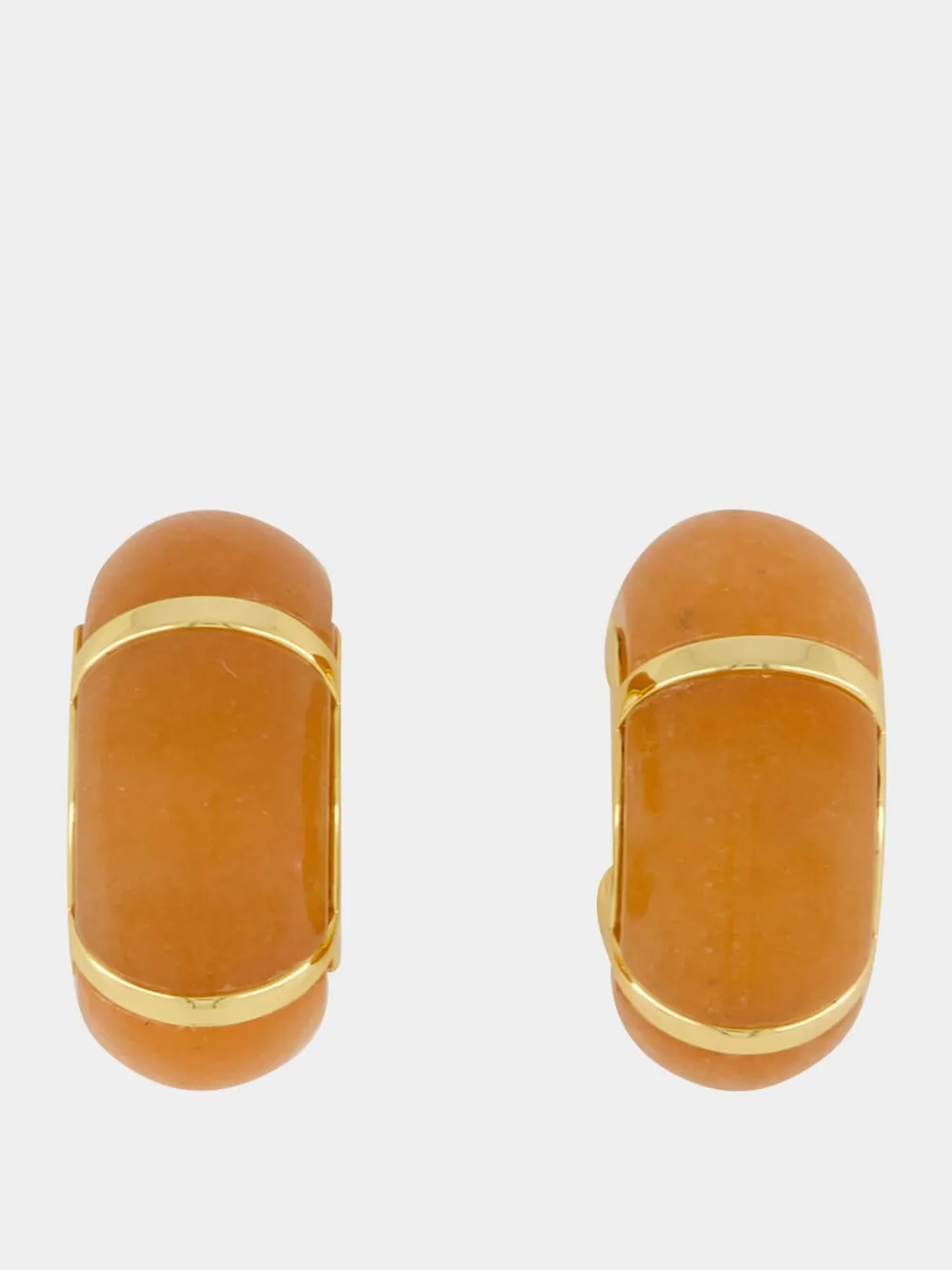 Peach Zellige Hoop Earrings sold by Fashion Clinic