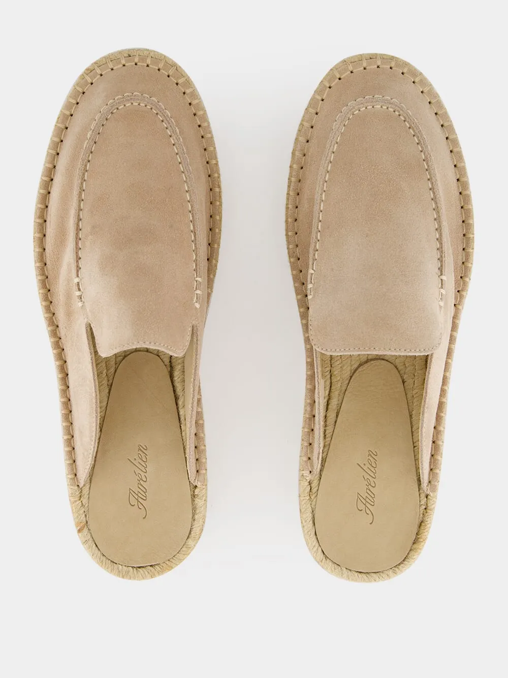 Beige Beachside Suede Espadrille Mules sold by Fashion Clinic product image thumbnail 4