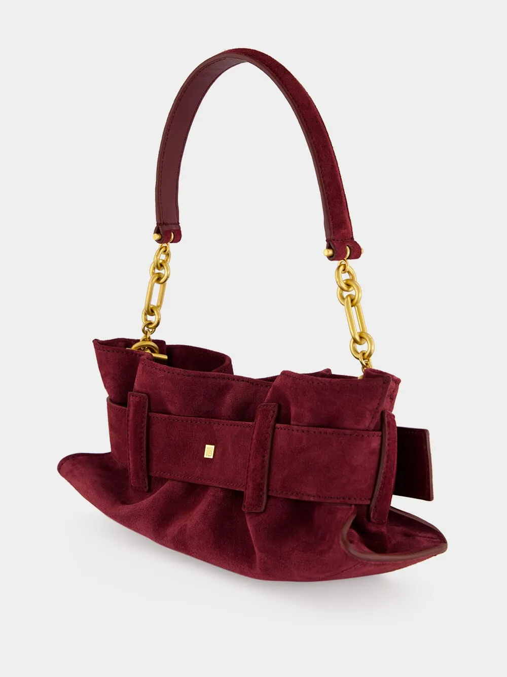 Red Anthem Mini Suede Bag sold by Fashion Clinic product image thumbnail 5