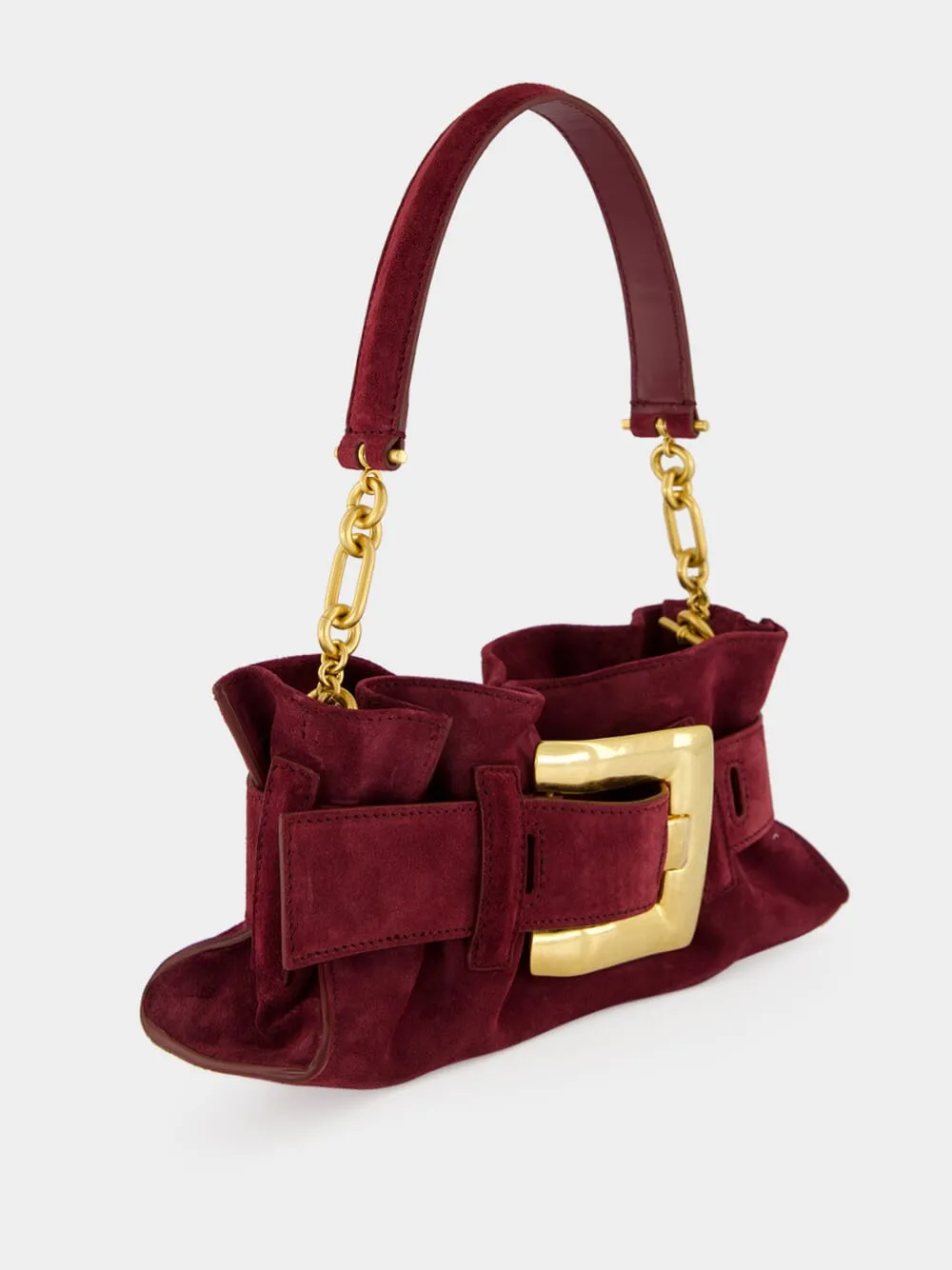 Red Anthem Mini Suede Bag sold by Fashion Clinic product image thumbnail 3