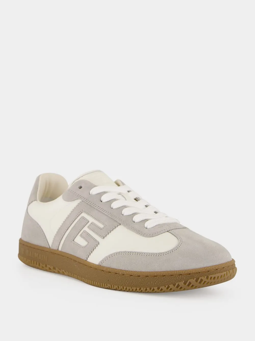 Light Grey Swan Leather Trainers sold by Fashion Clinic product image thumbnail 2