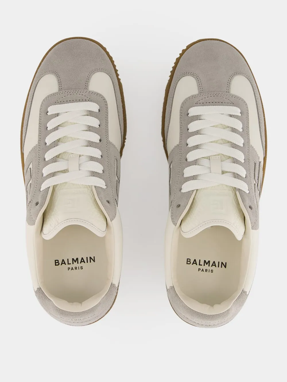 Light Grey Swan Leather Trainers sold by Fashion Clinic product image thumbnail 4
