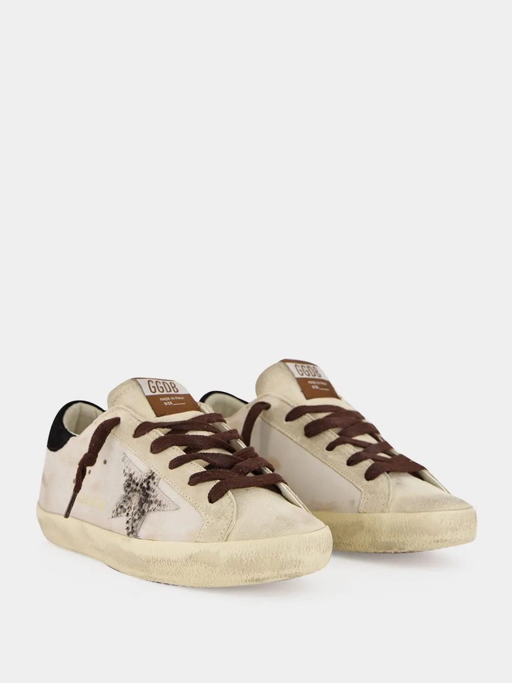 Seed Pearl and Black Super-Star Sneakers sold by Fashion Clinic product image thumbnail 3