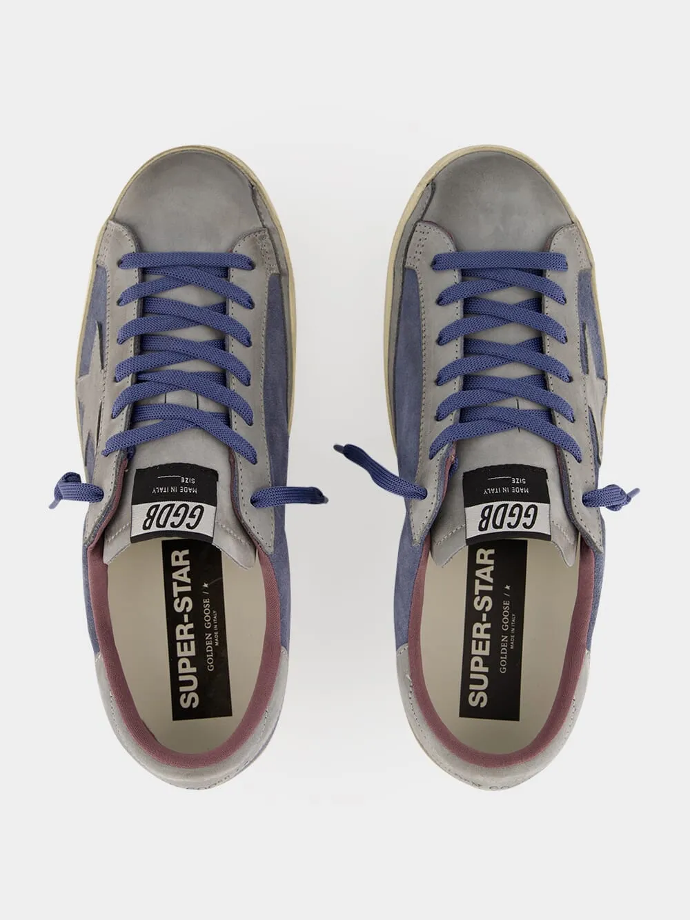 Blue and Silver Super-Star Sneakers sold by Fashion Clinic product image thumbnail 4
