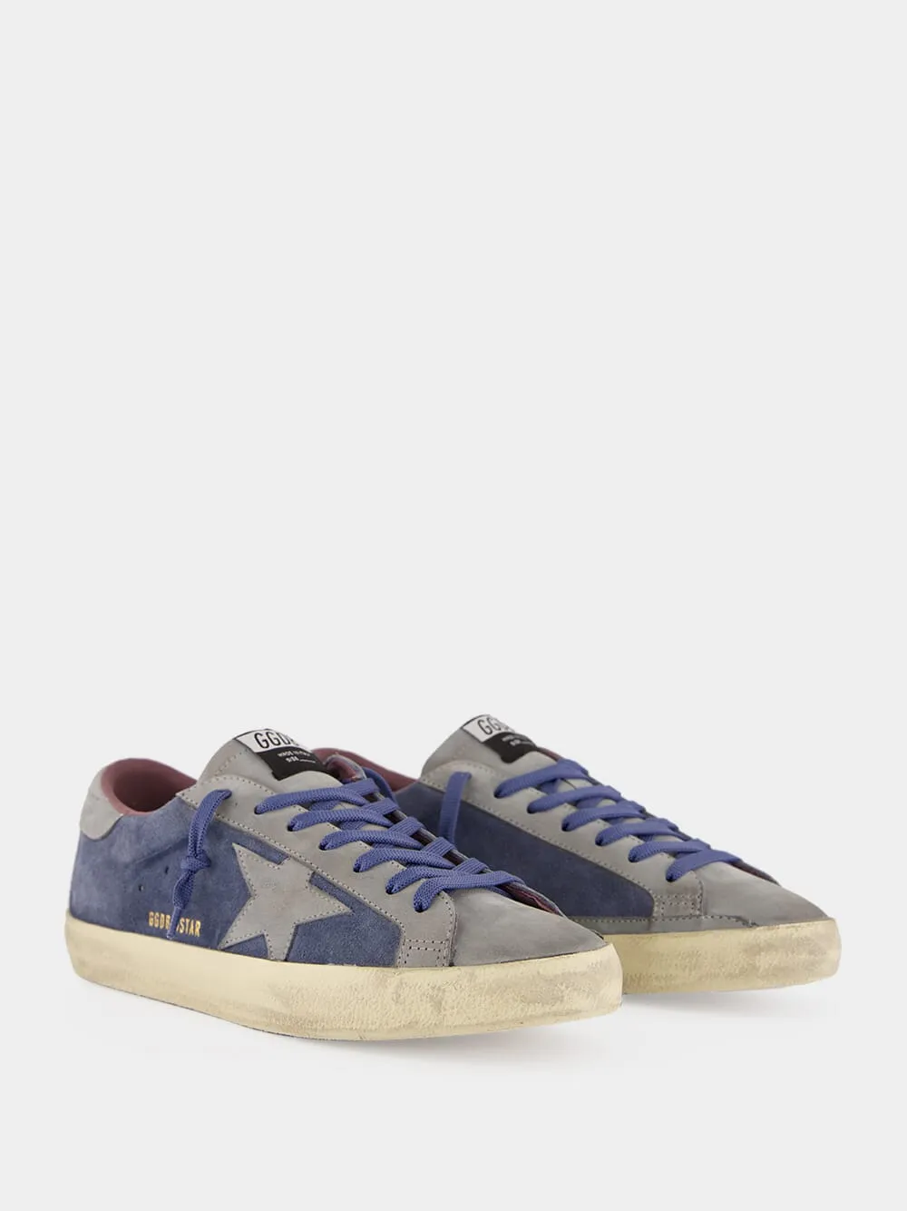 Blue and Silver Super-Star Sneakers sold by Fashion Clinic product image thumbnail 3