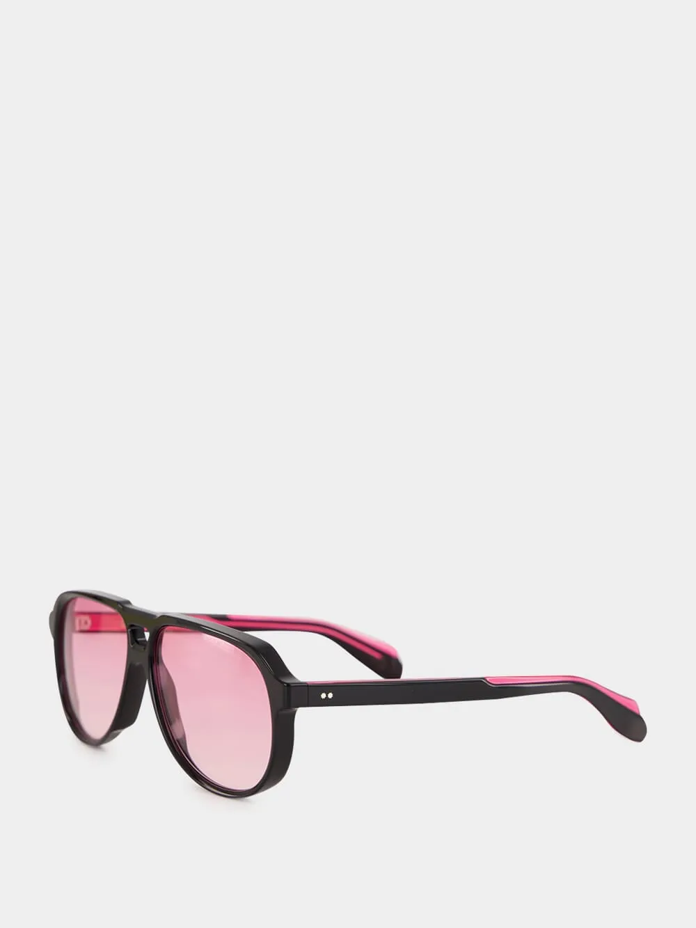Black and Pink 9782 Aviator Sunglasses sold by Fashion Clinic product image thumbnail 3