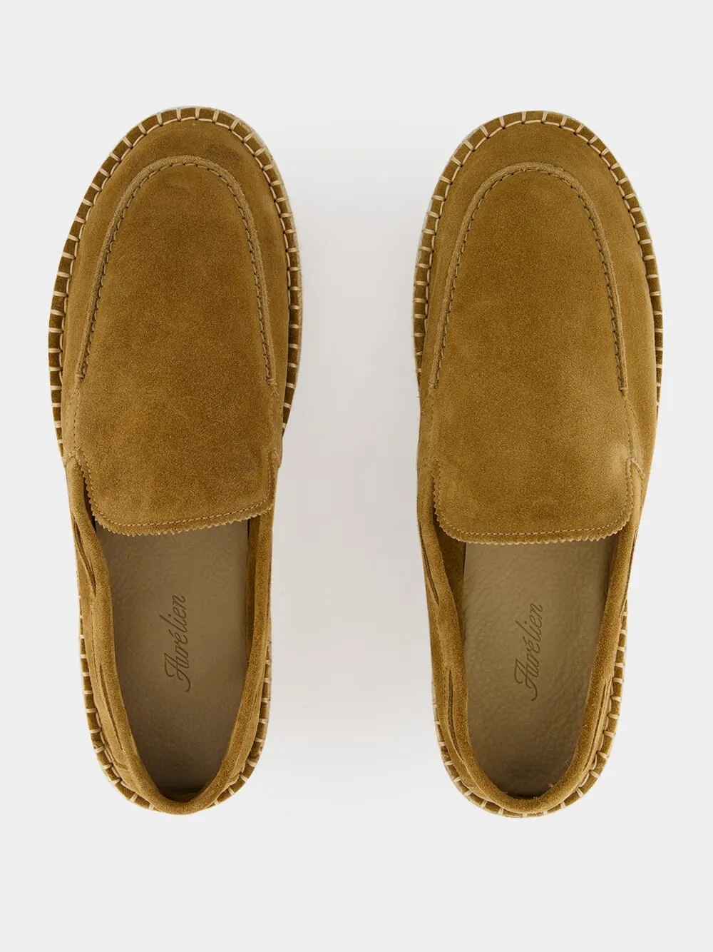 Beige Beachside Suede Espadrille Loafers sold by Fashion Clinic product image thumbnail 4