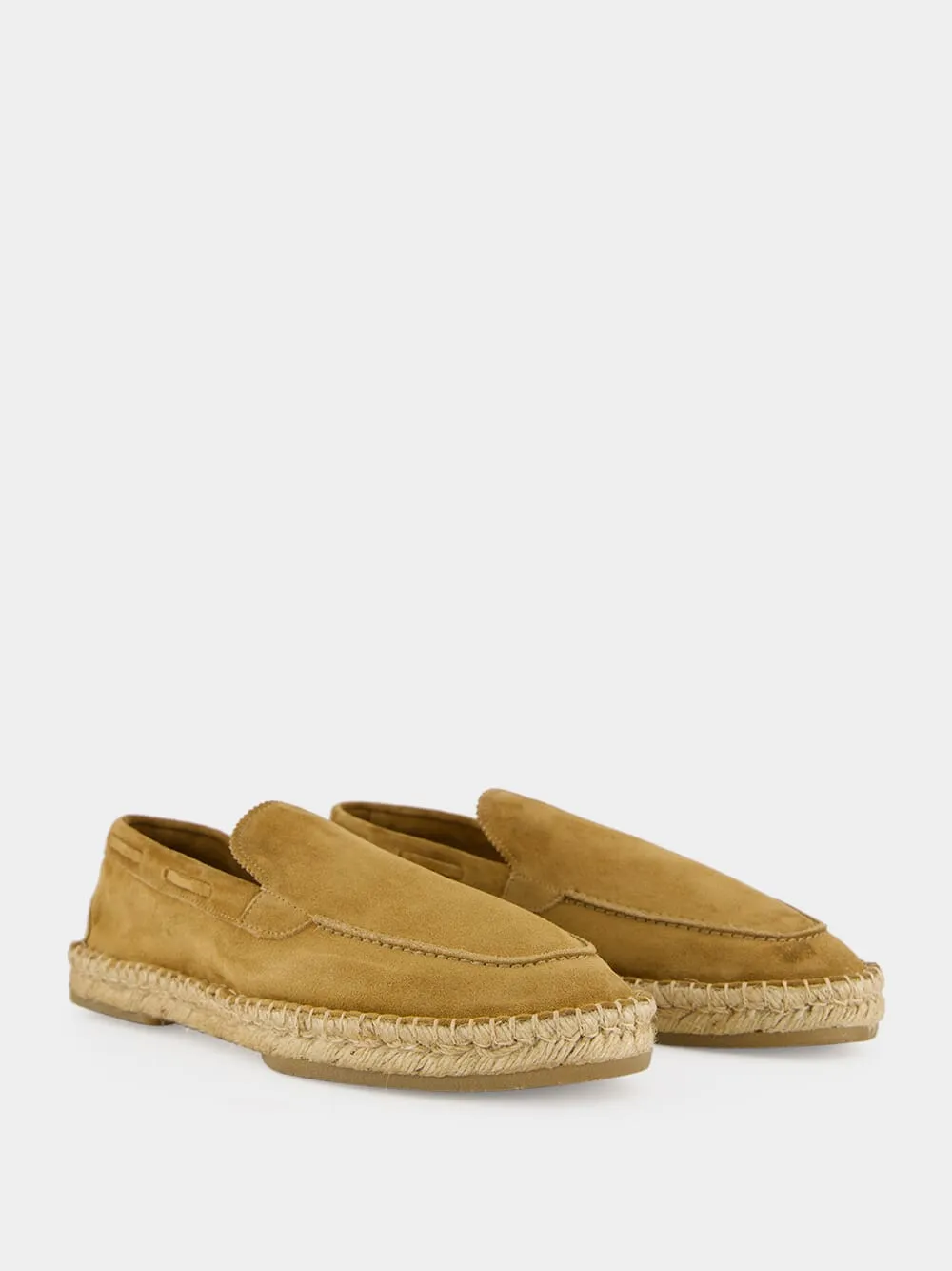 Beige Beachside Suede Espadrille Loafers sold by Fashion Clinic product image thumbnail 3