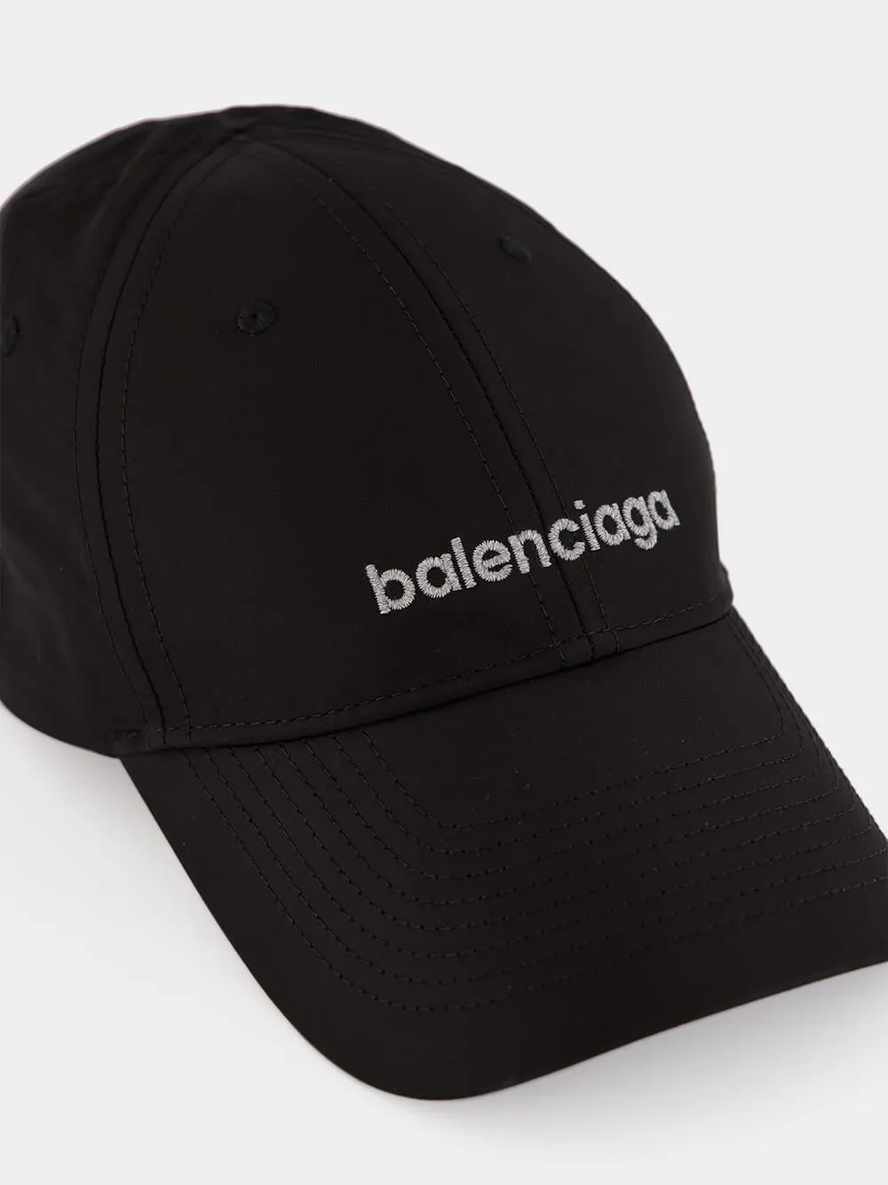 Black Techwear Logo Cap sold by Fashion Clinic product image thumbnail 3