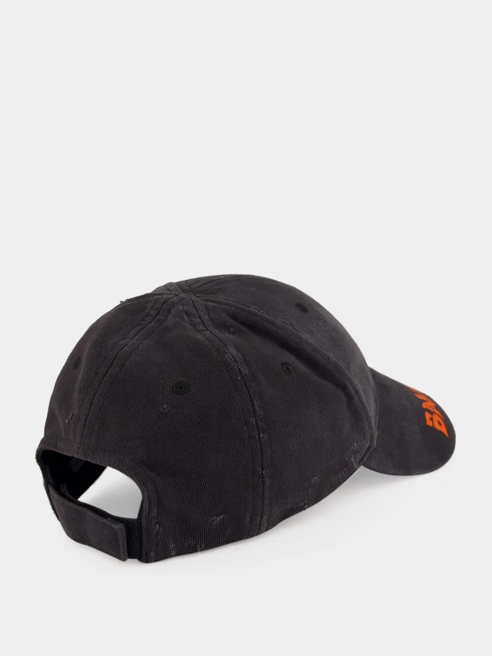 Black Logo Cotton Cap sold by Fashion Clinic product image thumbnail 3