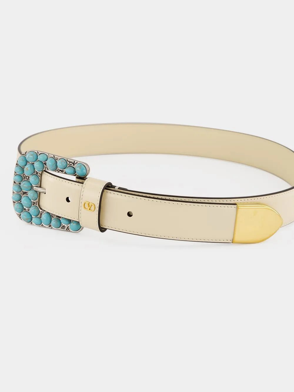 Butter VLogo Signature Leather Belt sold by Fashion Clinic product image thumbnail 4