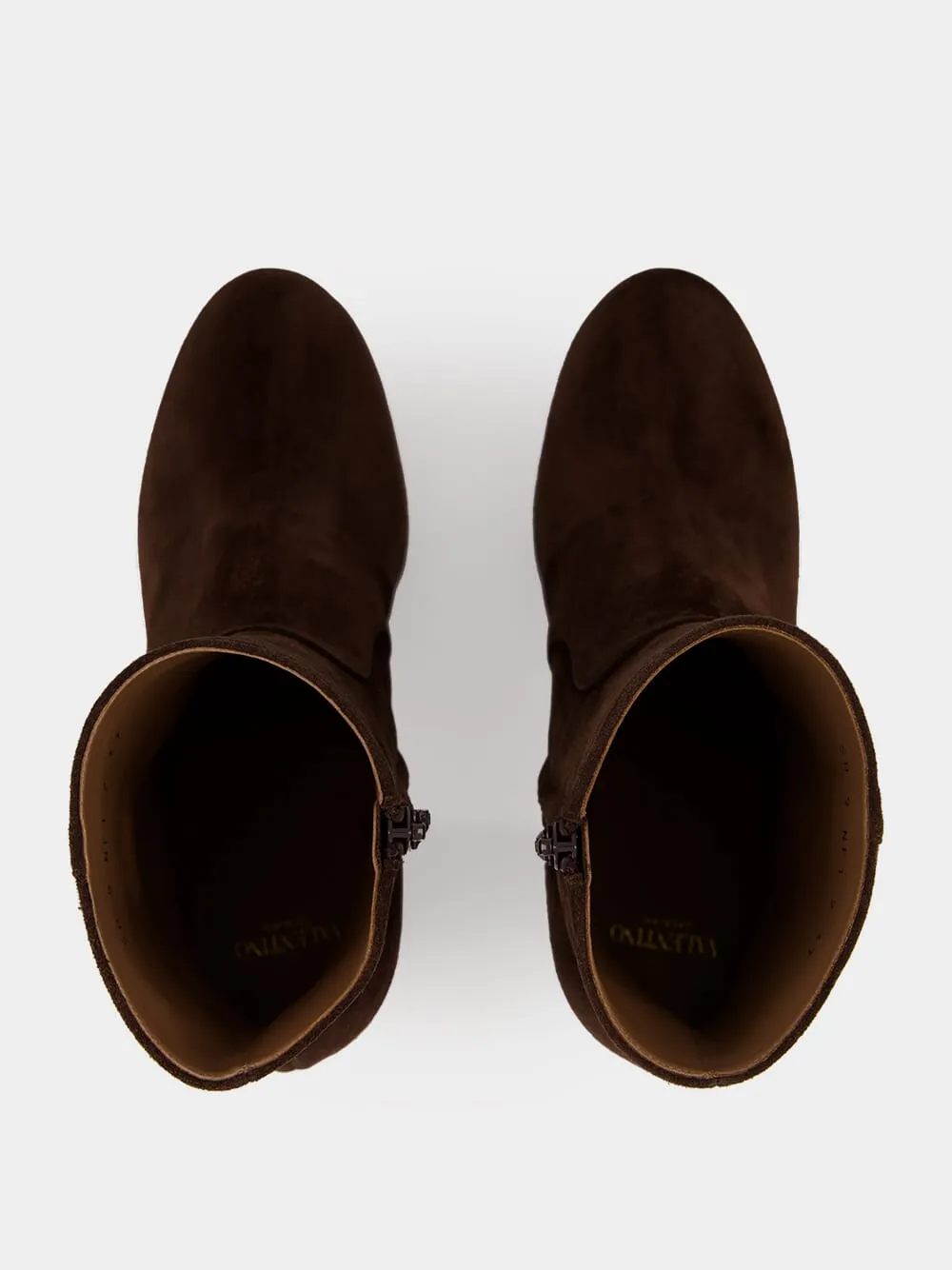 Ebony Suede Platform Ankle Boots sold by Fashion Clinic product image thumbnail 4