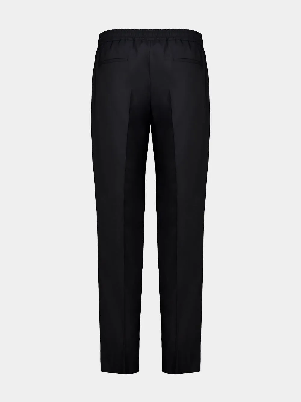 Black Straight Fit Wool Mohair Trousers sold by Fashion Clinic product image thumbnail 2