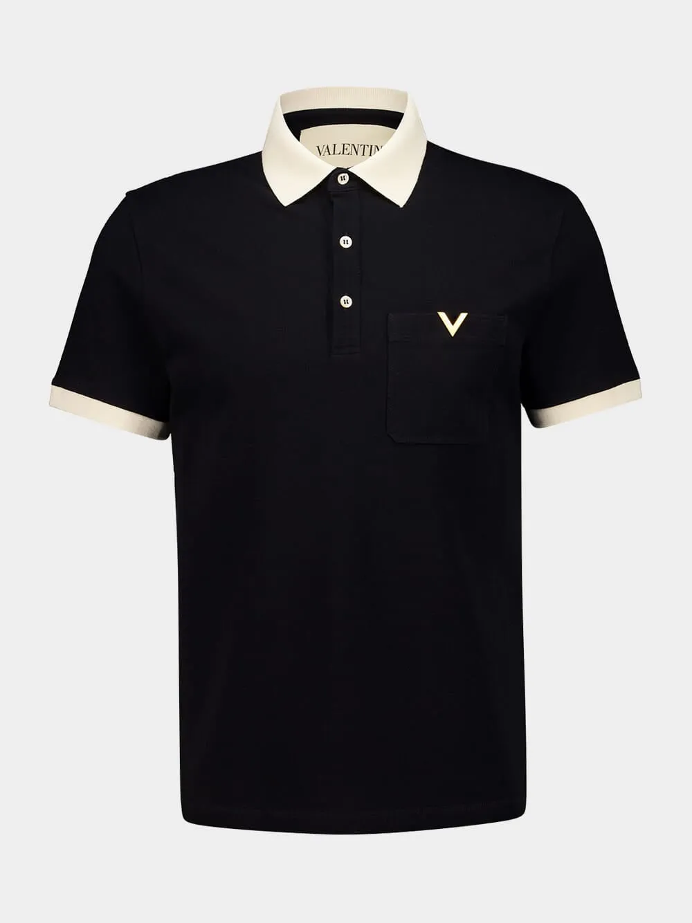 Black and Butter Cotton Piqué Polo Shirt sold by Fashion Clinic product image thumbnail 2