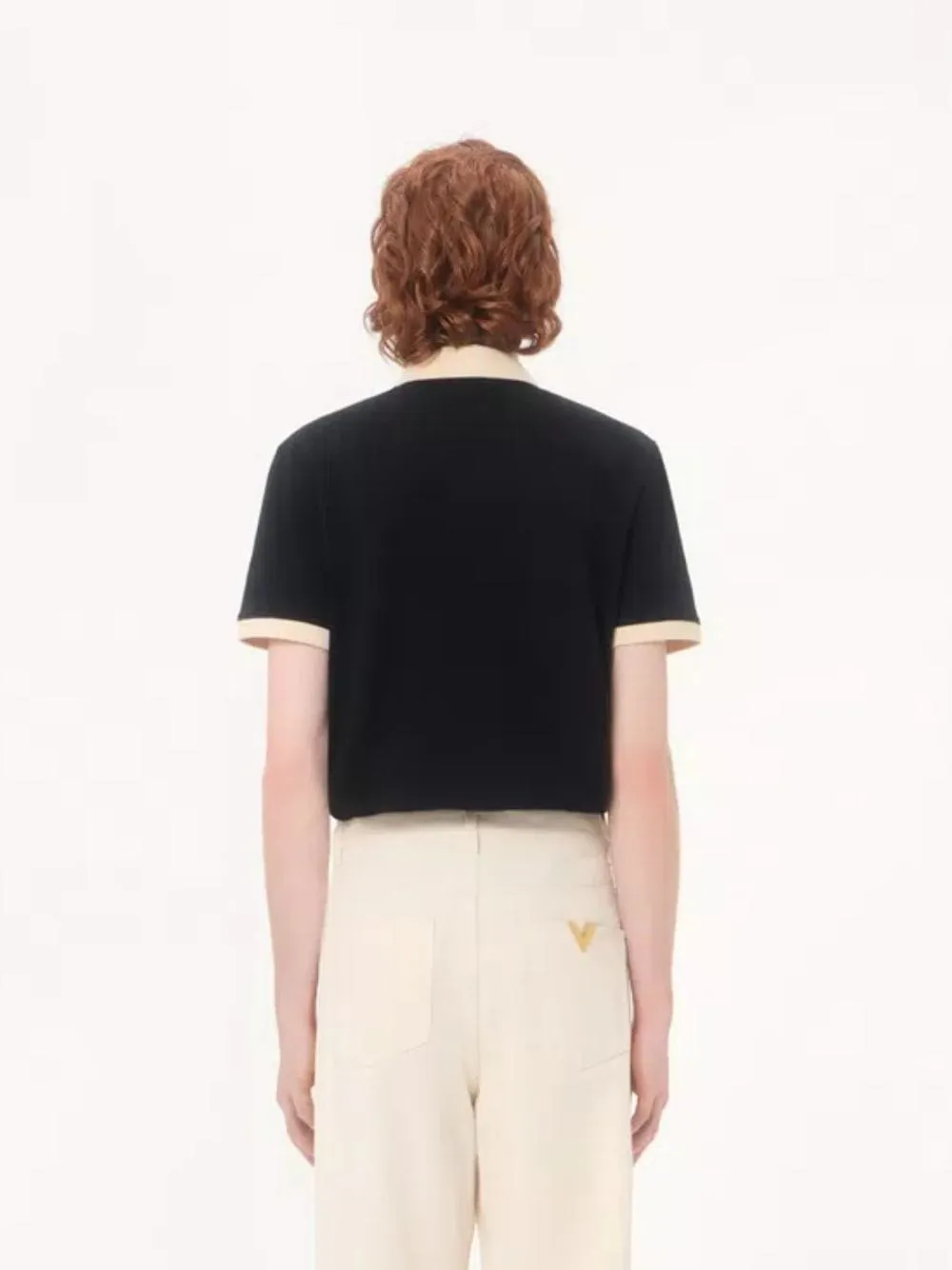 Black and Butter Cotton Piqué Polo Shirt sold by Fashion Clinic product image thumbnail 3