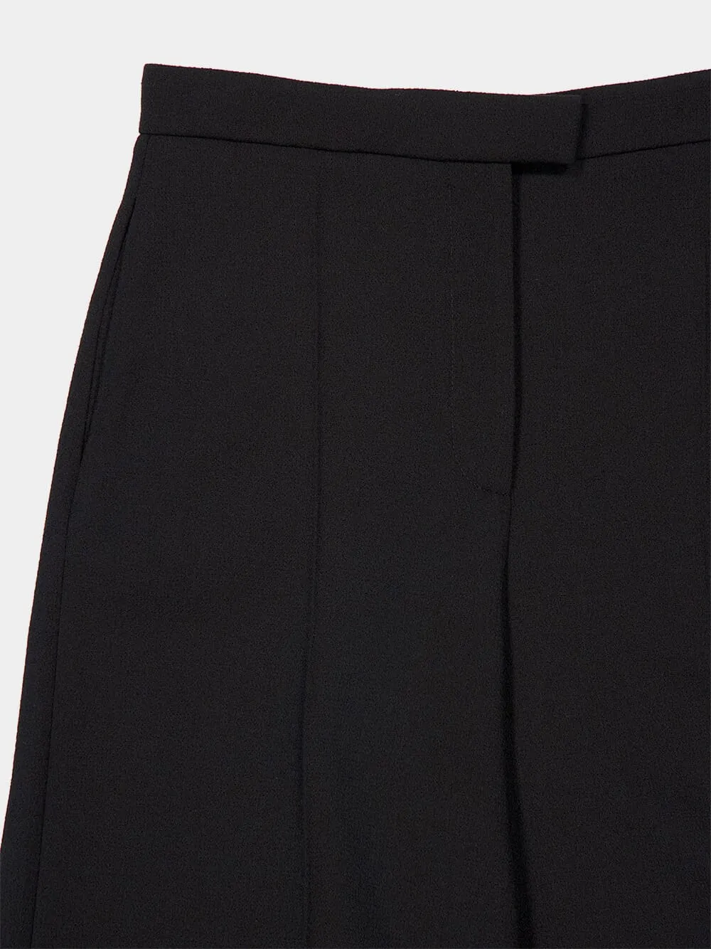 Black Wool Tailored Bermuda Shorts sold by Fashion Clinic product image thumbnail 3