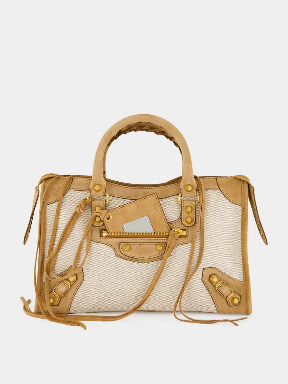 Beige and Camel Le City Small Bag sold by Fashion Clinic