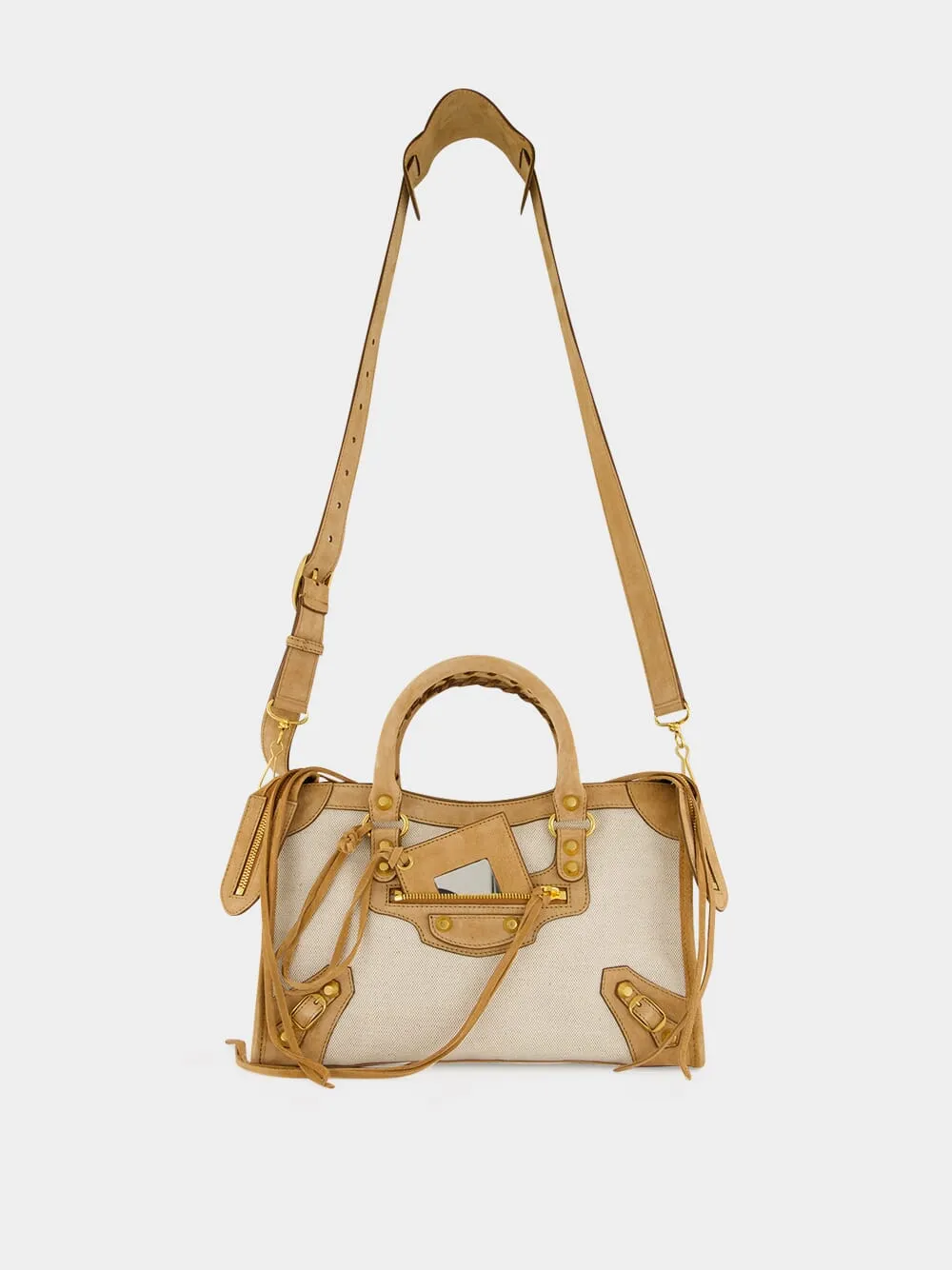 Beige and Camel Le City Small Bag sold by Fashion Clinic product image thumbnail 2