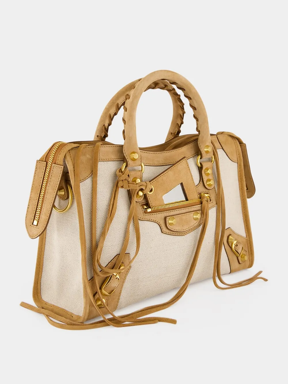 Beige and Camel Le City Small Bag sold by Fashion Clinic product image thumbnail 3