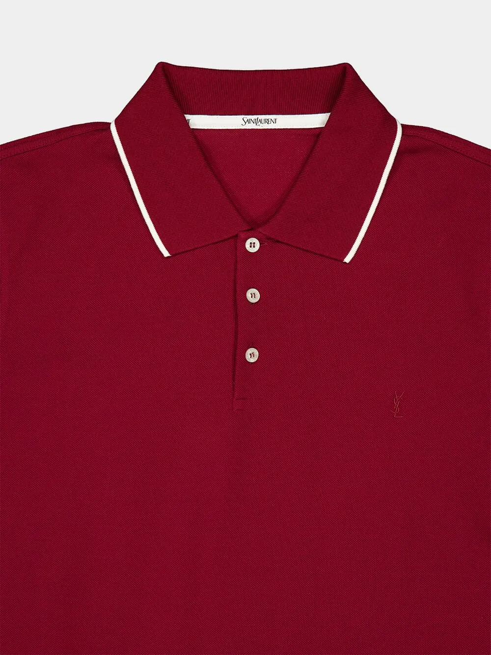 Bordeaux Cassandre Cotton Piqué Polo sold by Fashion Clinic product image thumbnail 3