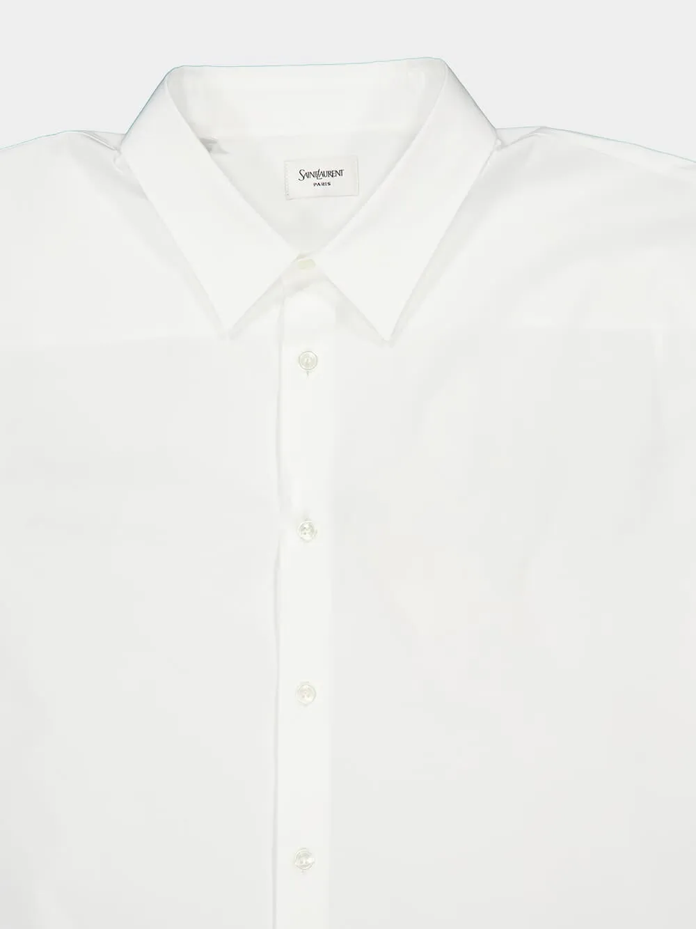 White Oversized Cotton Poplin Shirt sold by Fashion Clinic product image thumbnail 3