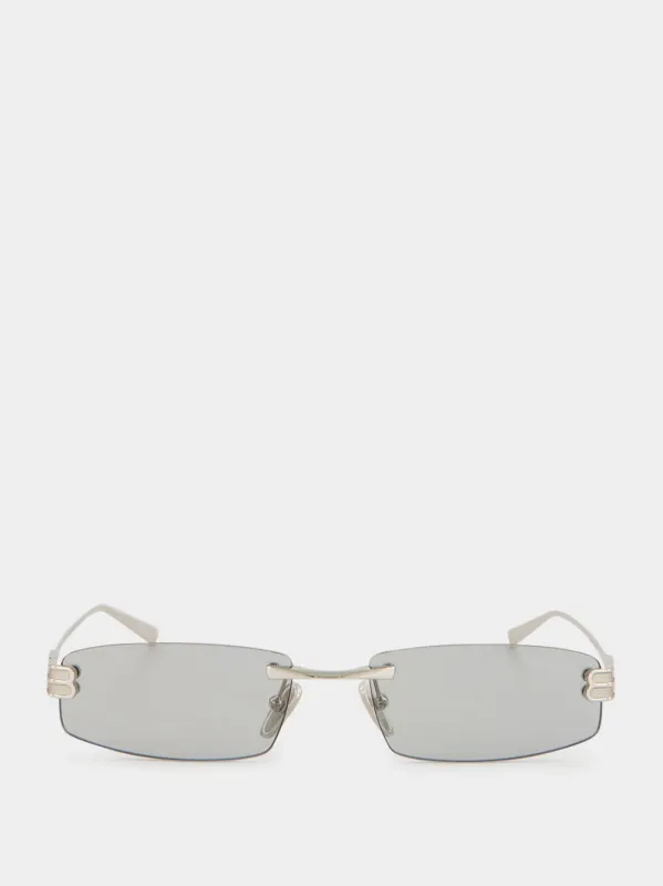 Light Silver Gossip Sunglasses made by Balenciaga