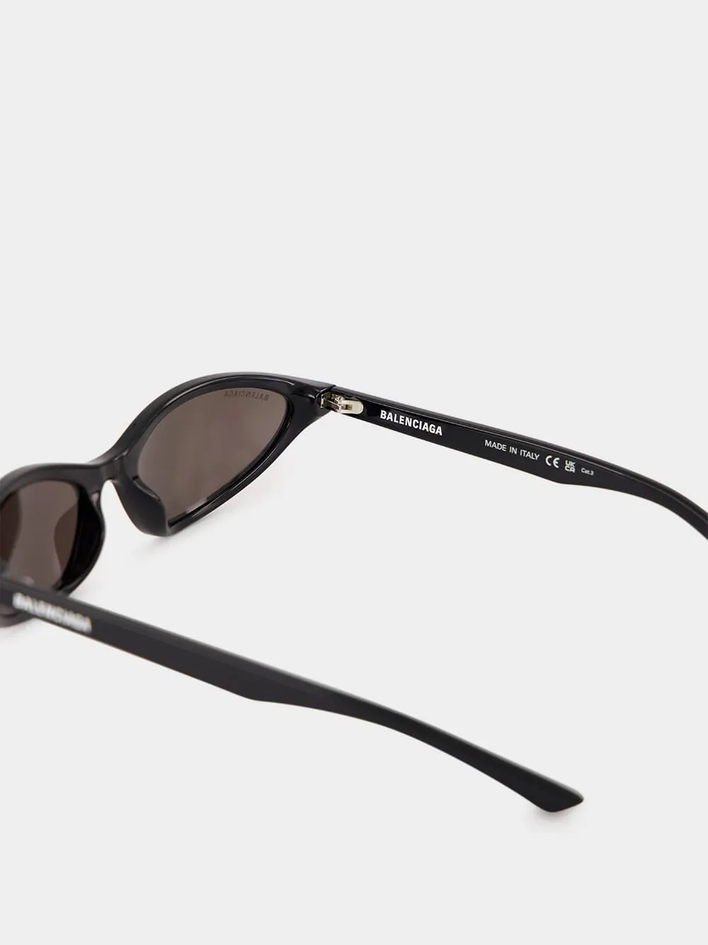Black Neo Oval 2.0 Sunglasses sold by Fashion Clinic product image thumbnail 4