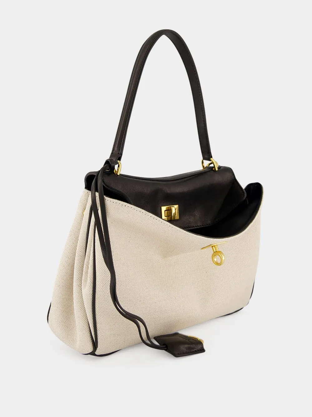 Beige and Black Rodeo Small Handbag sold by Fashion Clinic product image thumbnail 5