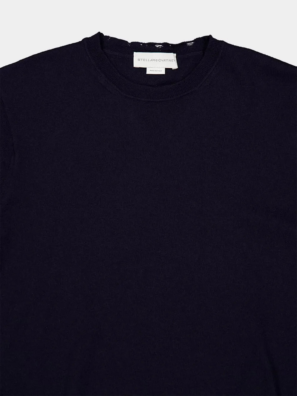 Midnight Blue Merino Wool Jumper sold by Fashion Clinic product image thumbnail 3