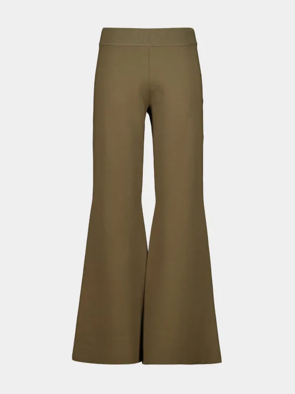 Brown Compact Knit Trousers made by Stella McCartney