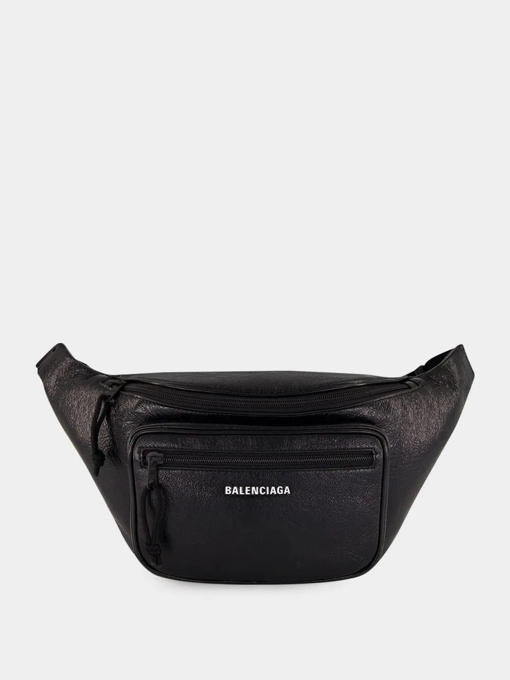 Black Explorer Leather Belt Bag sold by Fashion Clinic
