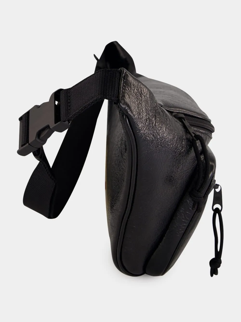 Black Explorer Leather Belt Bag sold by Fashion Clinic product image thumbnail 4