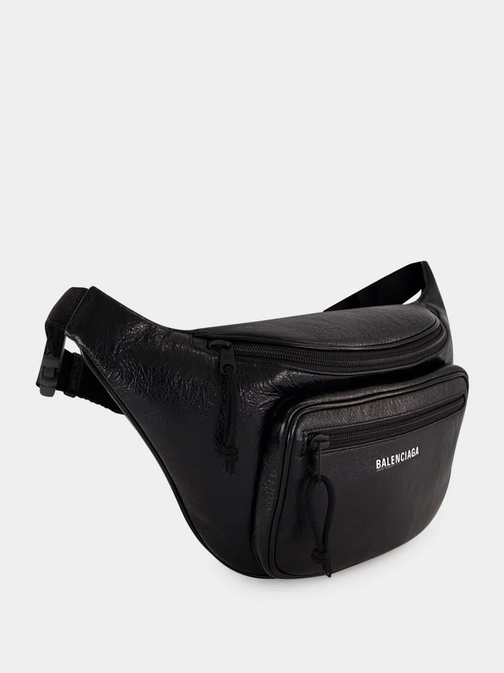 Black Explorer Leather Belt Bag sold by Fashion Clinic product image thumbnail 3